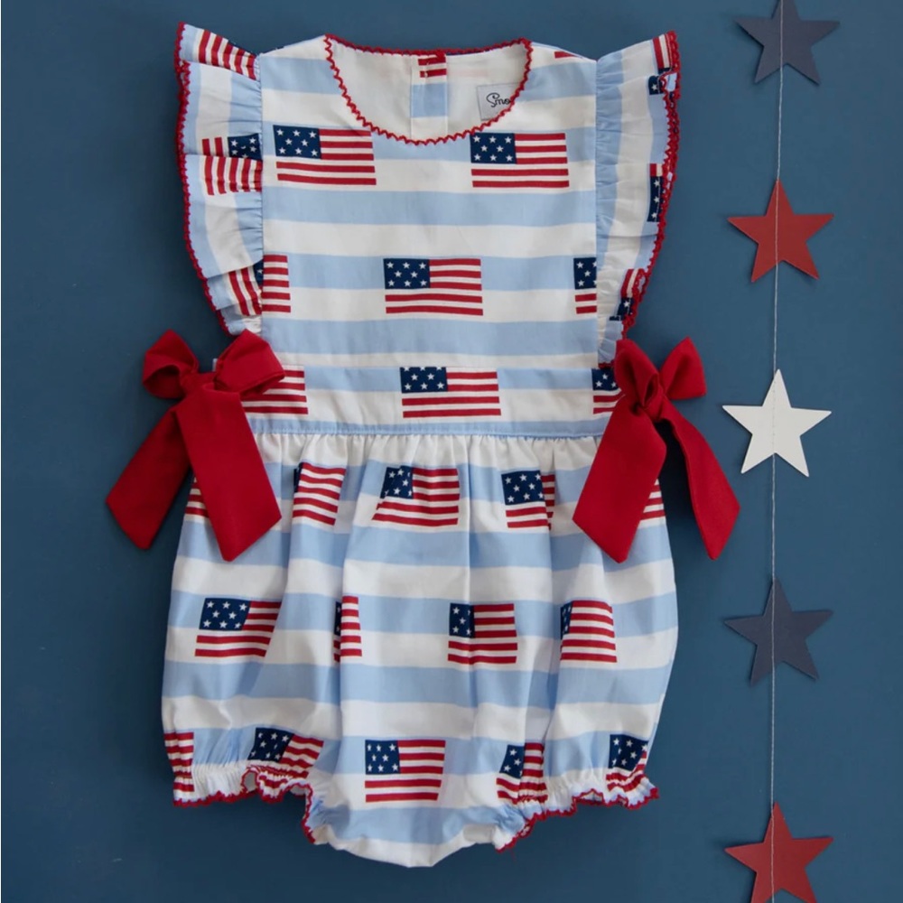 Smockingbird | American Flag Bubble | 12m
